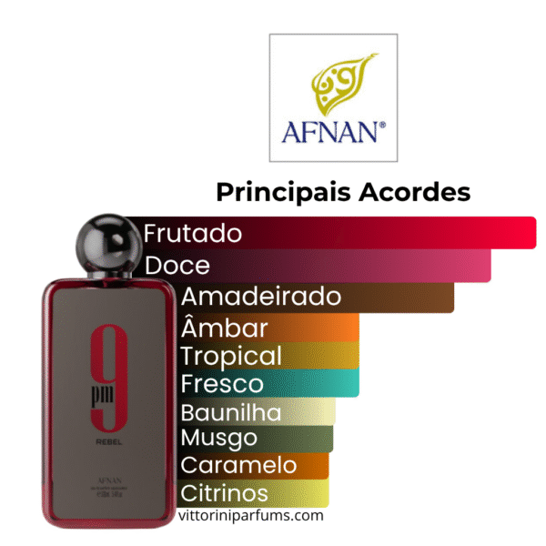 Afnan – 9 PM Rebel – Eau de Parfum (Decant) - Imagem 2